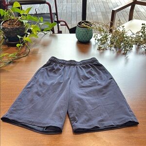 Boys Navy Blue Athletic Shorts
